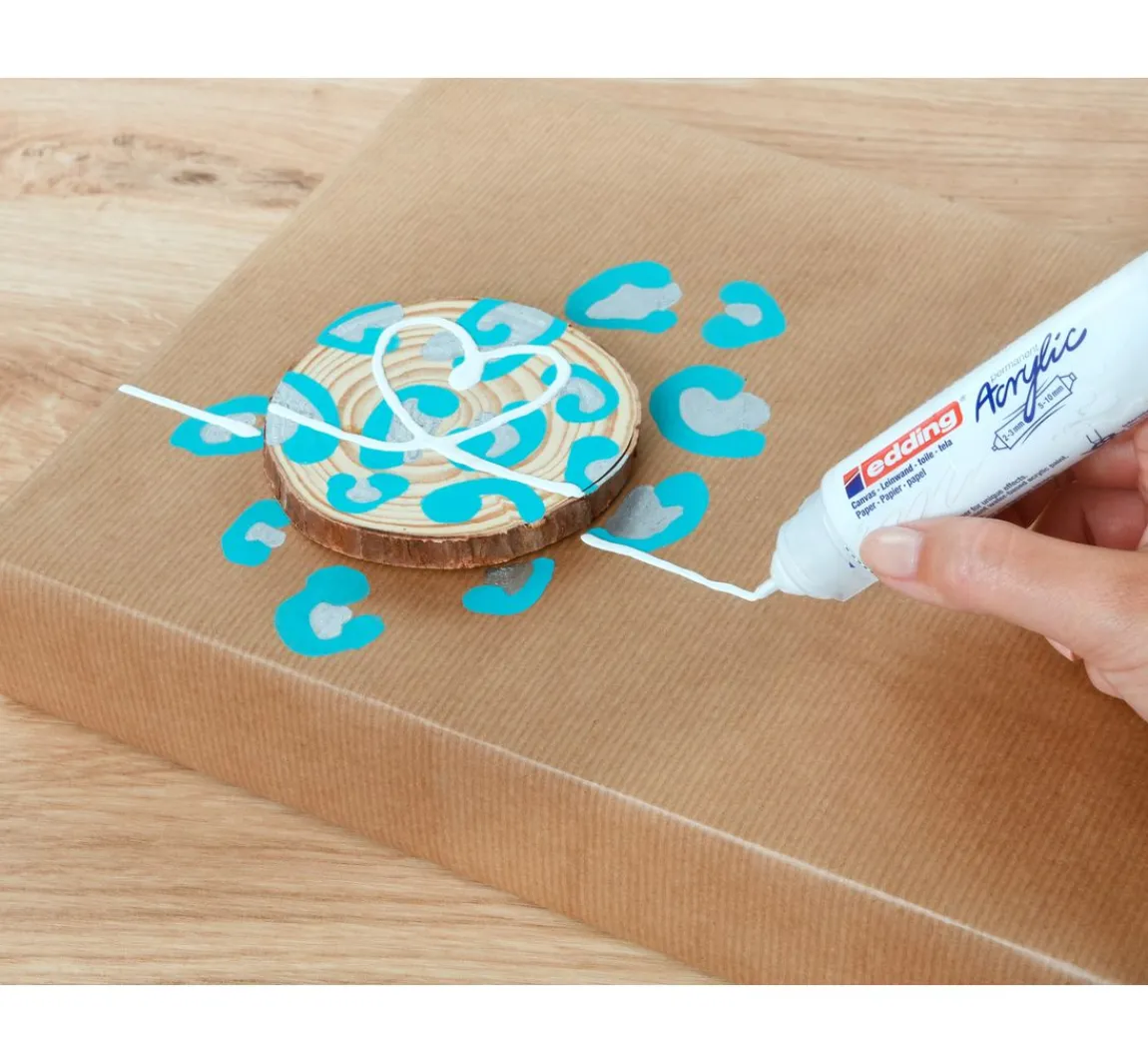 Sale edding 5000 Acrylic "Acrylmarker - Abstrakt", Breit, 5er-Set