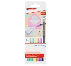 New edding 1200 Colour Pen Fine Pastell, 6er-Set