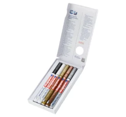 Clearance edding 780 Glanzlack-Marker Metallic, Basic, 5er-Set