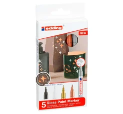 Discount edding 751 Glanzlack-Marker Metallic, 5er-Set