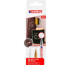 Hot edding 780 Glanzlack-Marker Metallic, 3er-Set