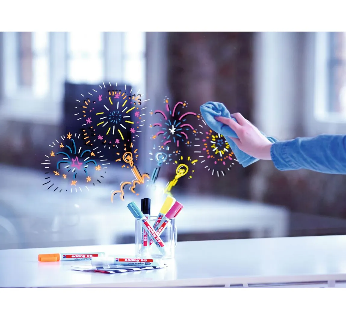Online edding 95 Glass Marker-Set