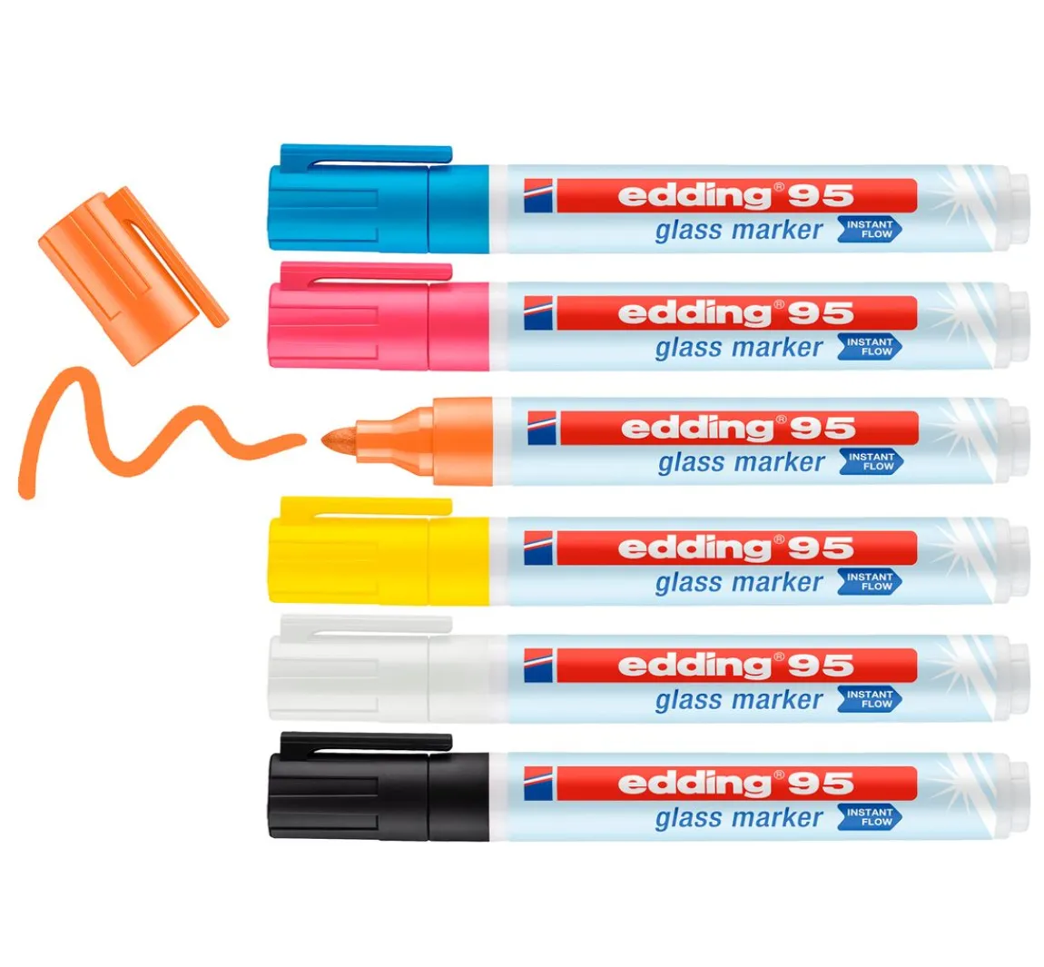 Online edding 95 Glass Marker-Set