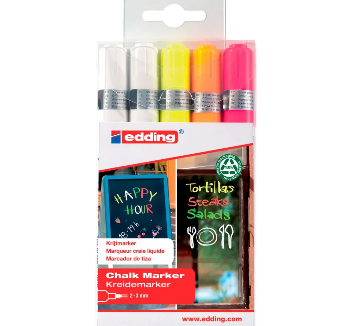 Clearance edding 4095 "Kreidemarker", 5er-Set