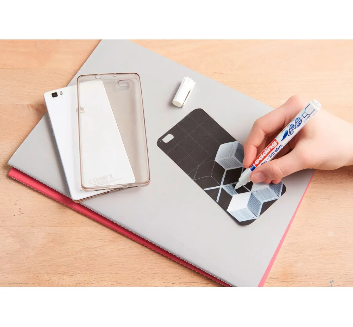 Clearance edding 1500 "Pastel Pen - Soft White"