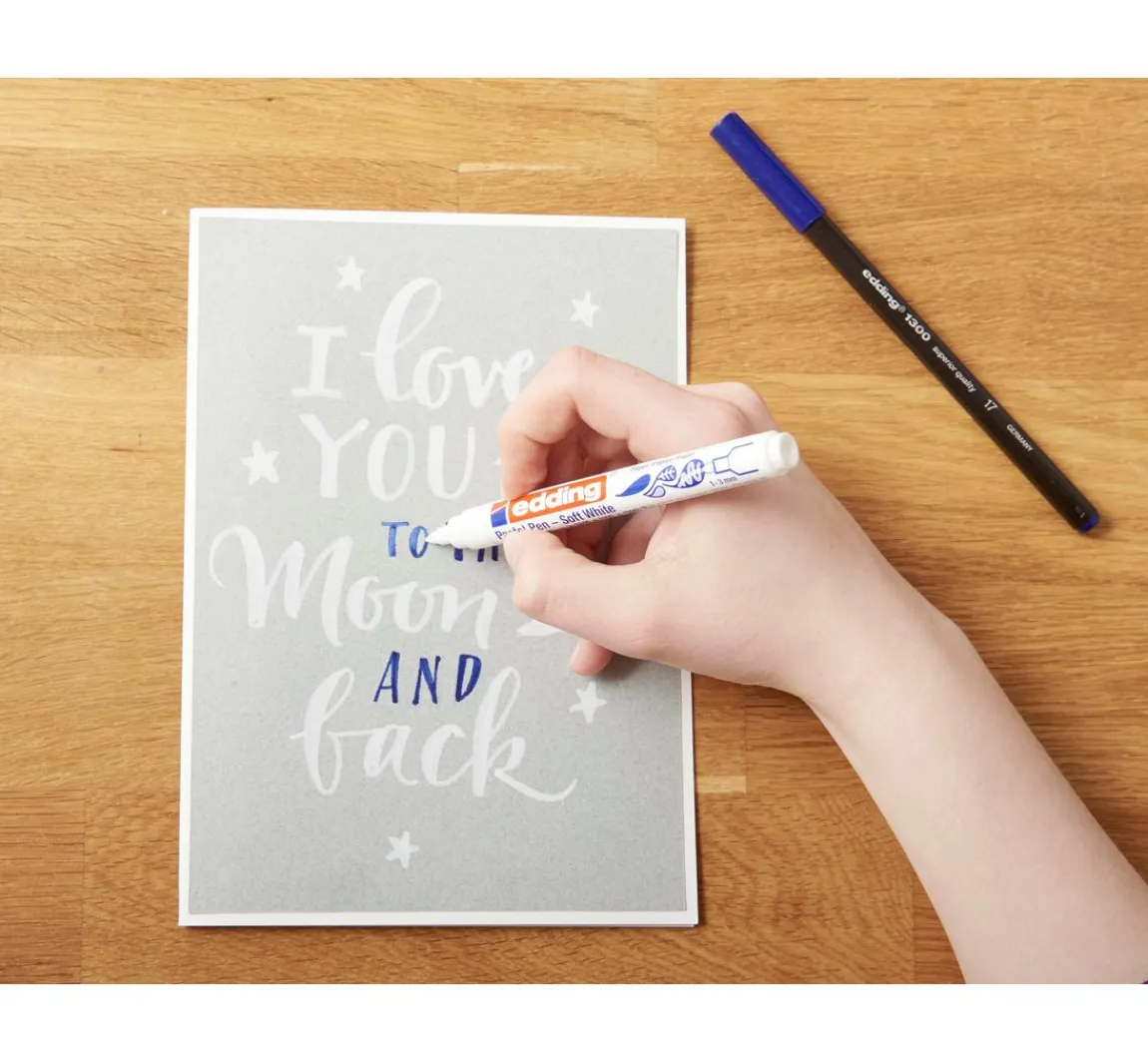 Clearance edding 1500 "Pastel Pen - Soft White"