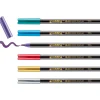 Best edding 1340 Pinselstift "Metallic", 6er-Set