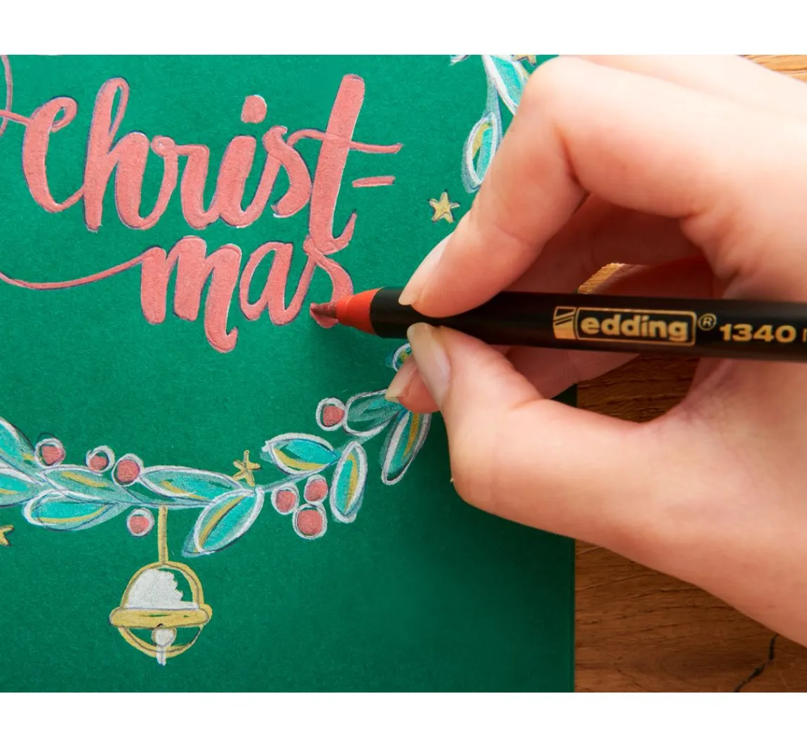 Outlet edding 1340 Pinselstift "Xmas - Metallic"