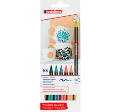Sale edding 4200 Porcelain brushpen "Vivid", 6er-Set