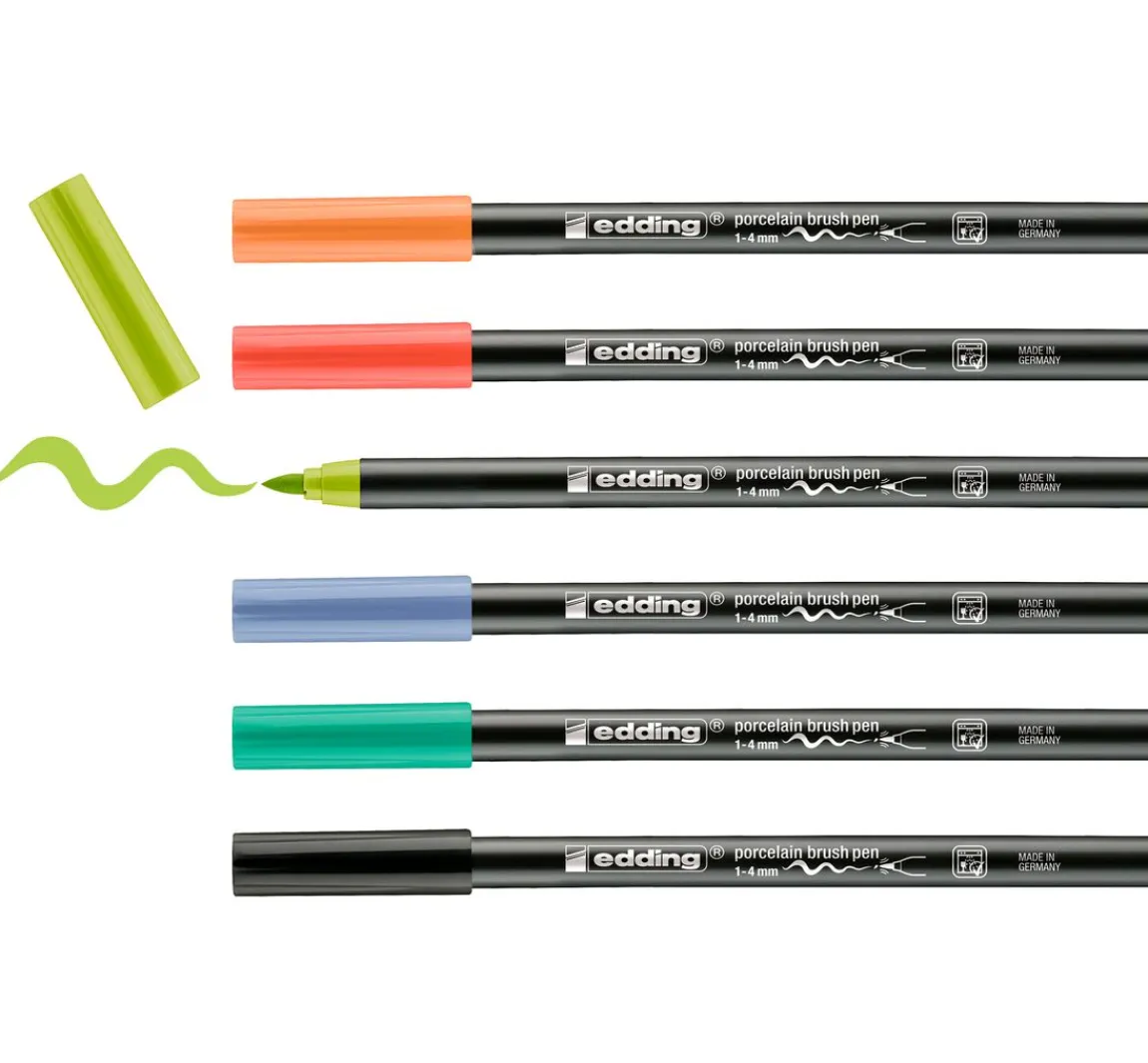 Sale edding 4200 Porcelain brushpen "Vivid", 6er-Set