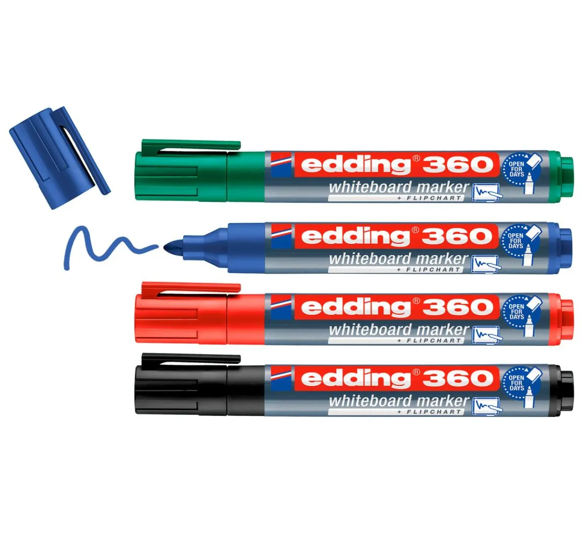 Hot edding 360 Whiteboard Marker "Rundspitze", 1,5-3 mm