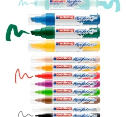 Clearance edding Acrylic "Acrylmarker - Basic", 12er-Set