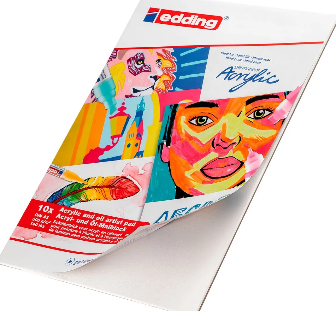 Clearance edding Acryl-/Ölmalblock