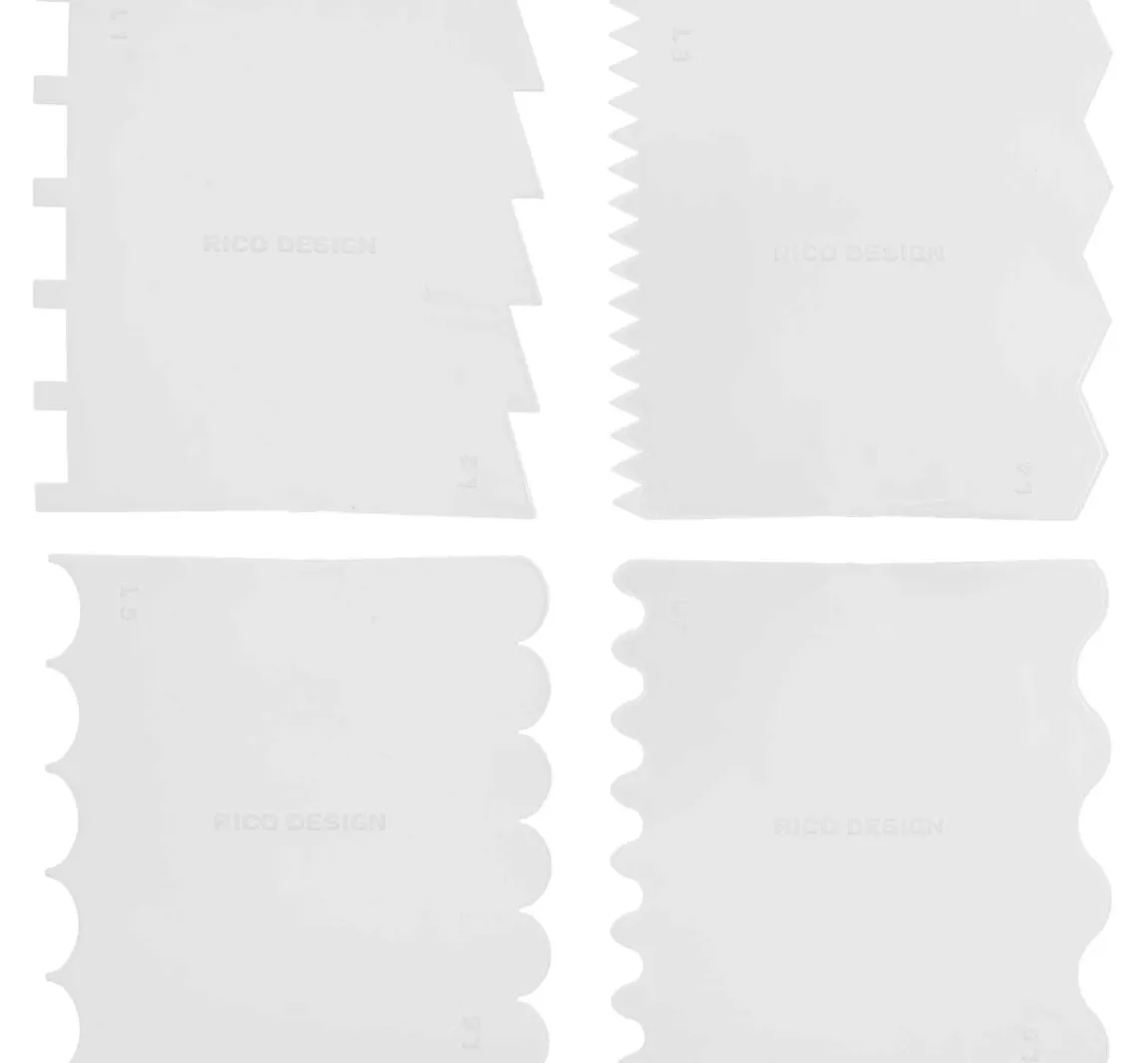 Outlet Rico Design Effektspachtel Set, 4 Stück