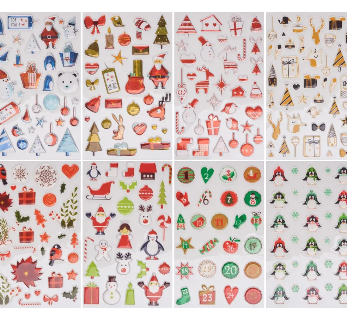 Outlet maildor Epoxy-Sticker-Sortiment "Weihnachten"
