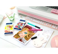 Online Faber-Castell Pitt Artist Pen Manga Shôjo Set, 6 Stifte