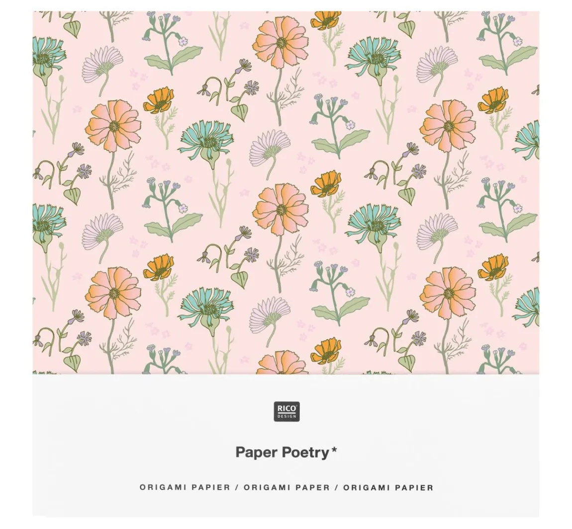 Rico Design Faltblätter "Blumen", sortiert