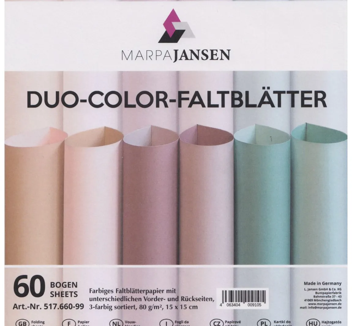 Online MarpaJansen Faltblätter "Duo-Color", Pudertöne