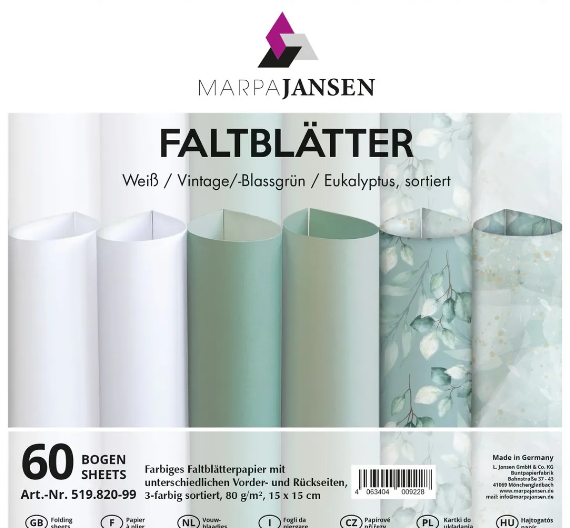 New MarpaJansen Faltblätter "Eukalyptus"
