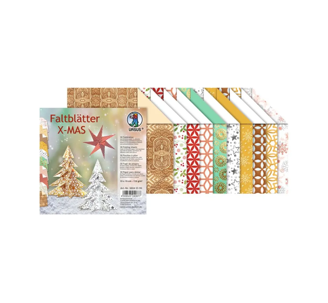 Clearance URSUS Faltblätter "Hotfoil Xmas"