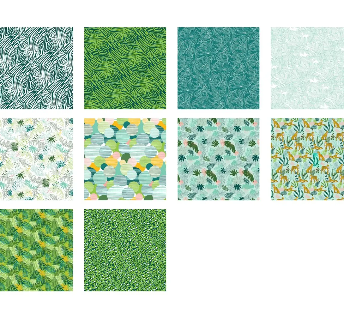 Clearance Clairefontaine Faltblätter "Jungle Green"