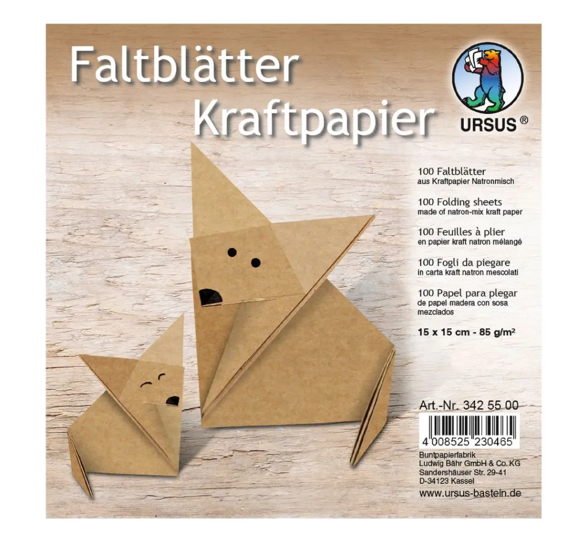 New URSUS Faltblätter "Kraftpapier"