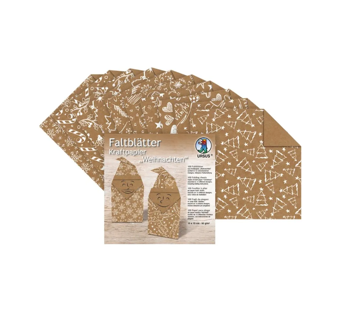 Best URSUS Faltblätter "Kraftpapier Weihnachten"