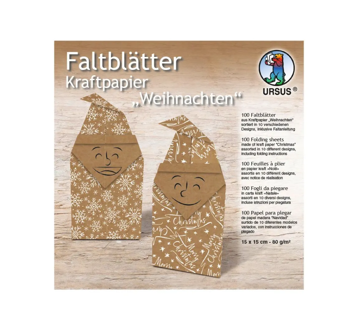 Best URSUS Faltblätter "Kraftpapier Weihnachten"