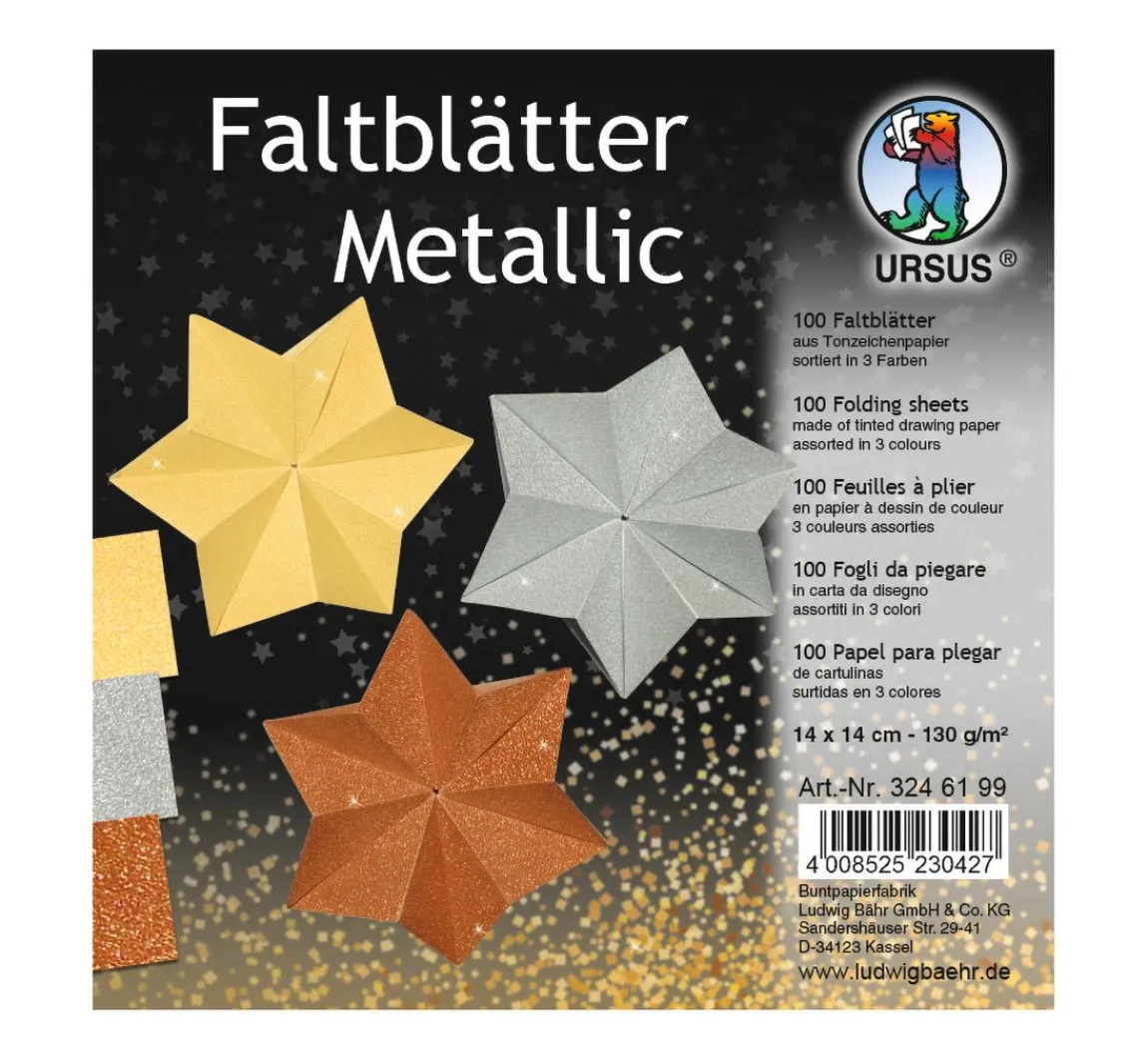Best URSUS Faltblätter "Metallic"