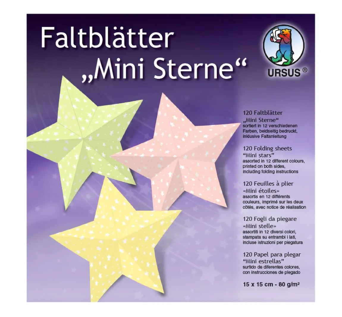 Best URSUS Faltblätter "Mini-Sterne"