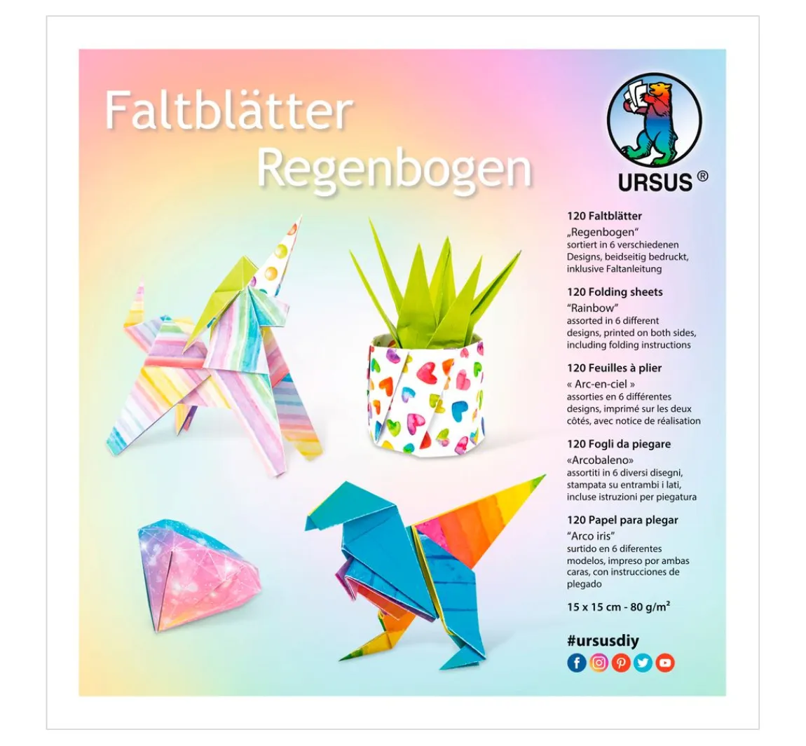 Sale URSUS Faltblätter "Rainbow Collection"