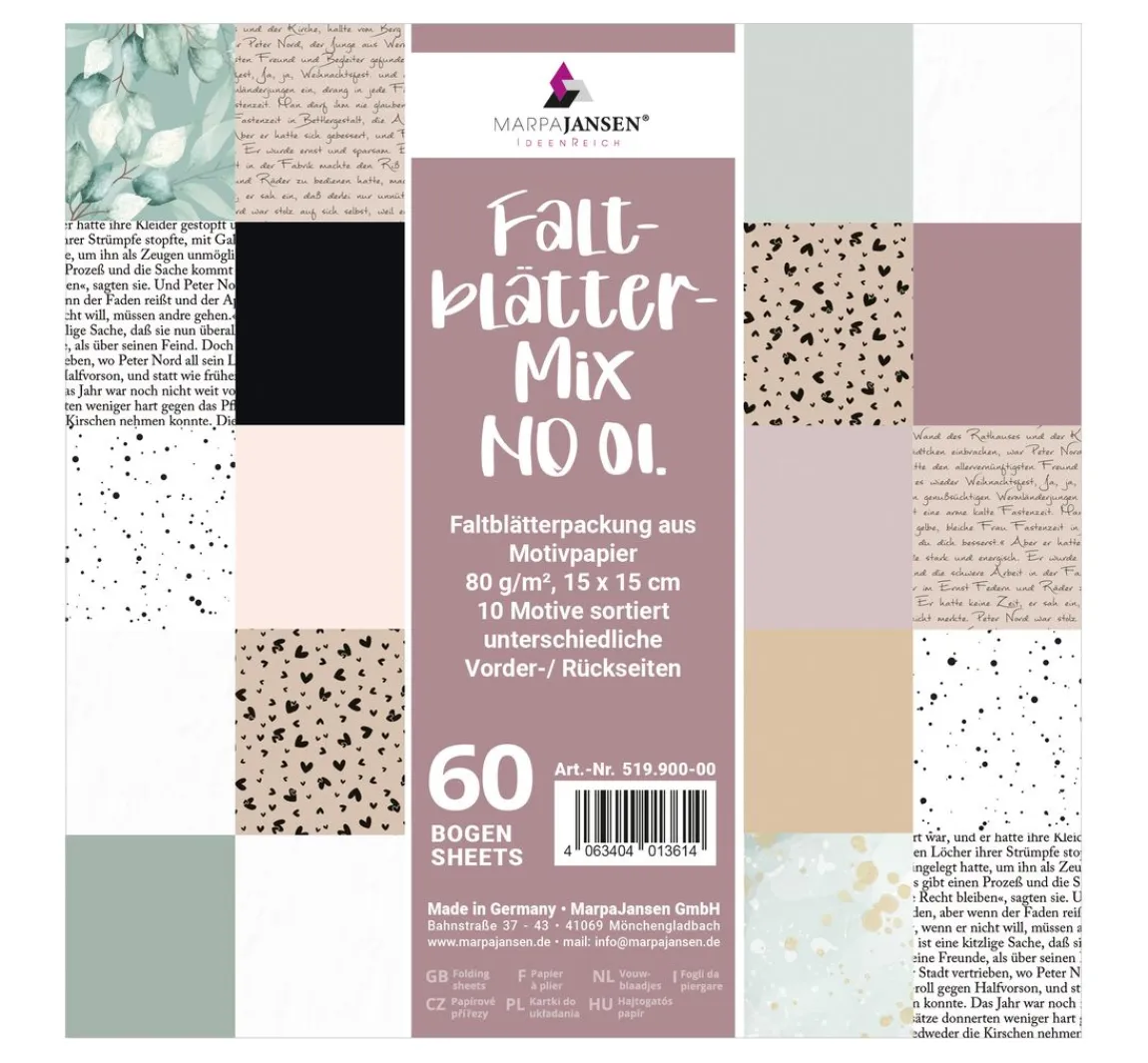 Sale MarpaJansen Faltblätter-Mix "Natural"