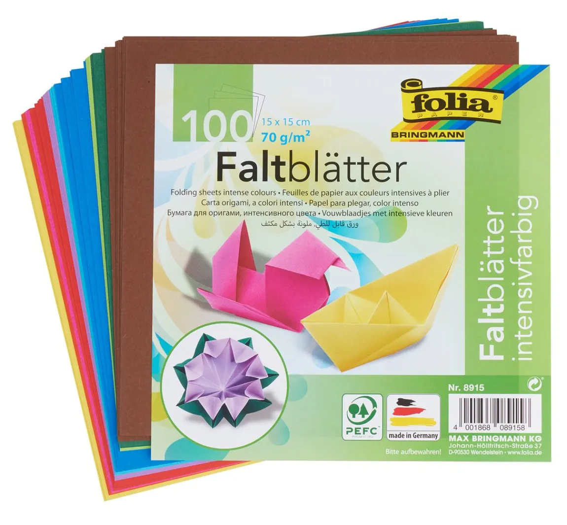 Online folia Faltpapier, 15 x 15 cm