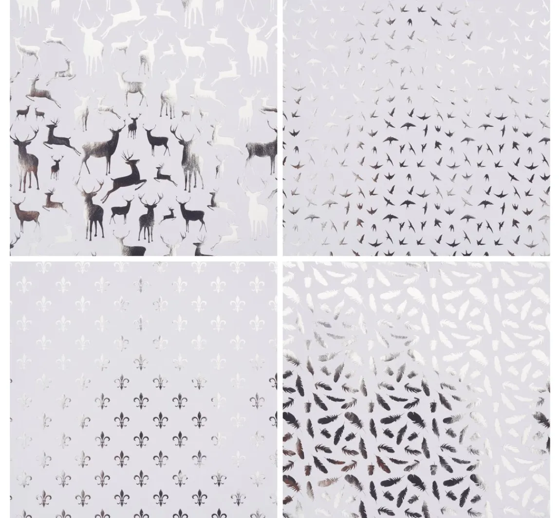 Discount Gebrüder Bertels Faltpapier "Silver X-Mas"