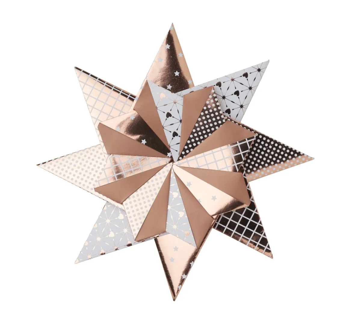 Online Gebrüder Bertels Faltpapier "X-Mas Roségold"