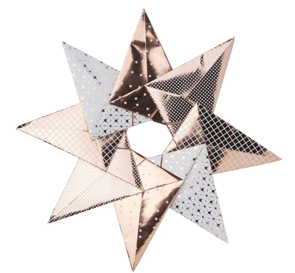 Online Gebrüder Bertels Faltpapier "X-Mas Roségold"