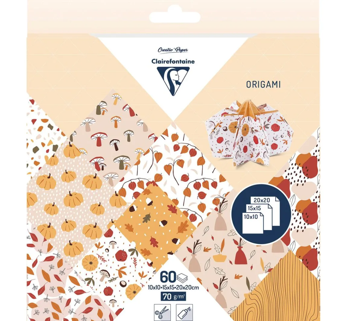 Sale Clairefontaine Faltpapier-Sortiment "Herbst"