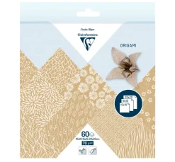 Best Clairefontaine Faltpapier-Sortiment "Kraftpapier Floral"