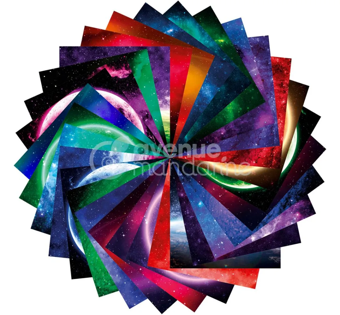 Hot My Mandarine Faltpapier-Sortiment "Space"
