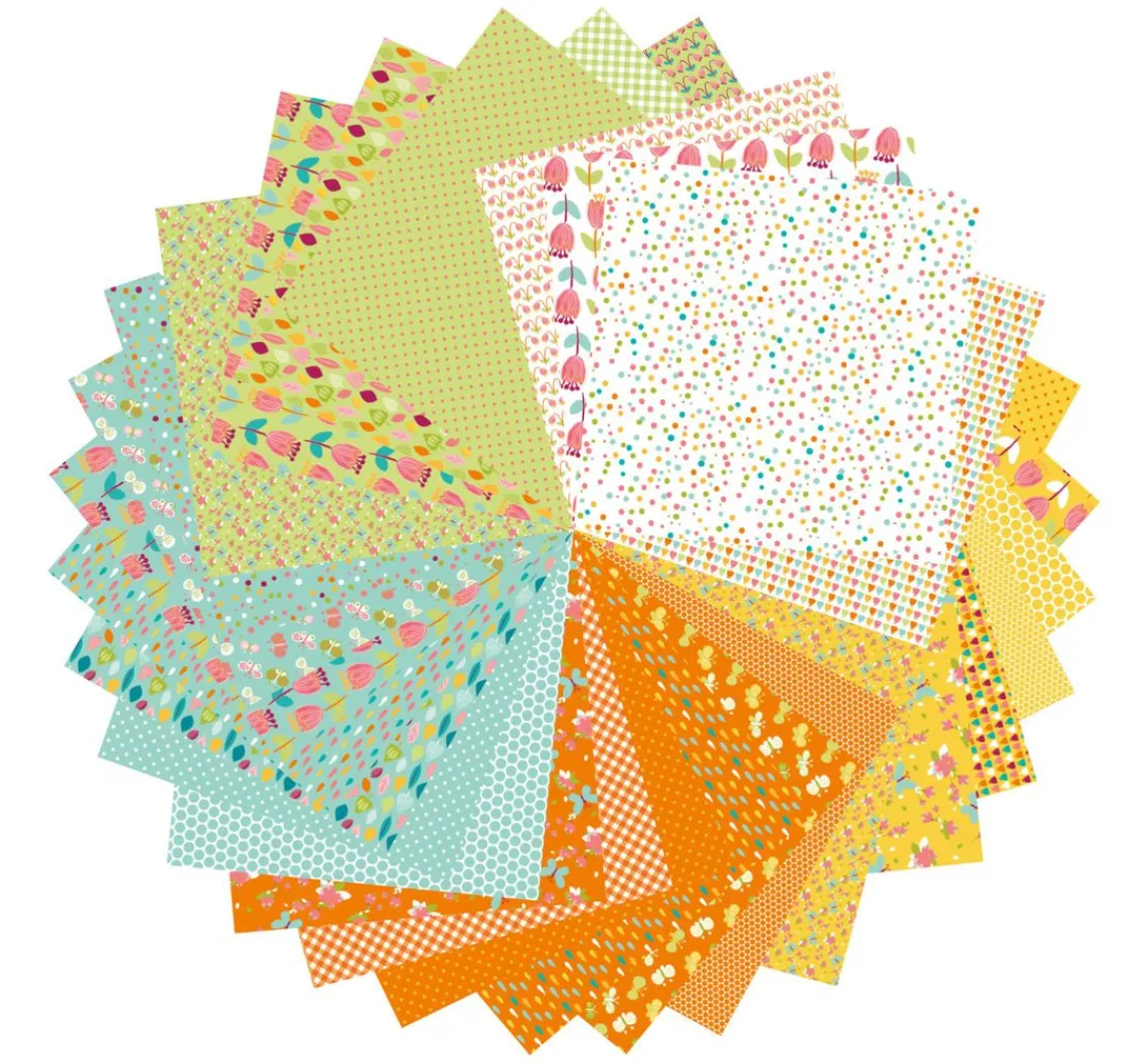 My Mandarine Faltpapier-Sortiment "Spring"