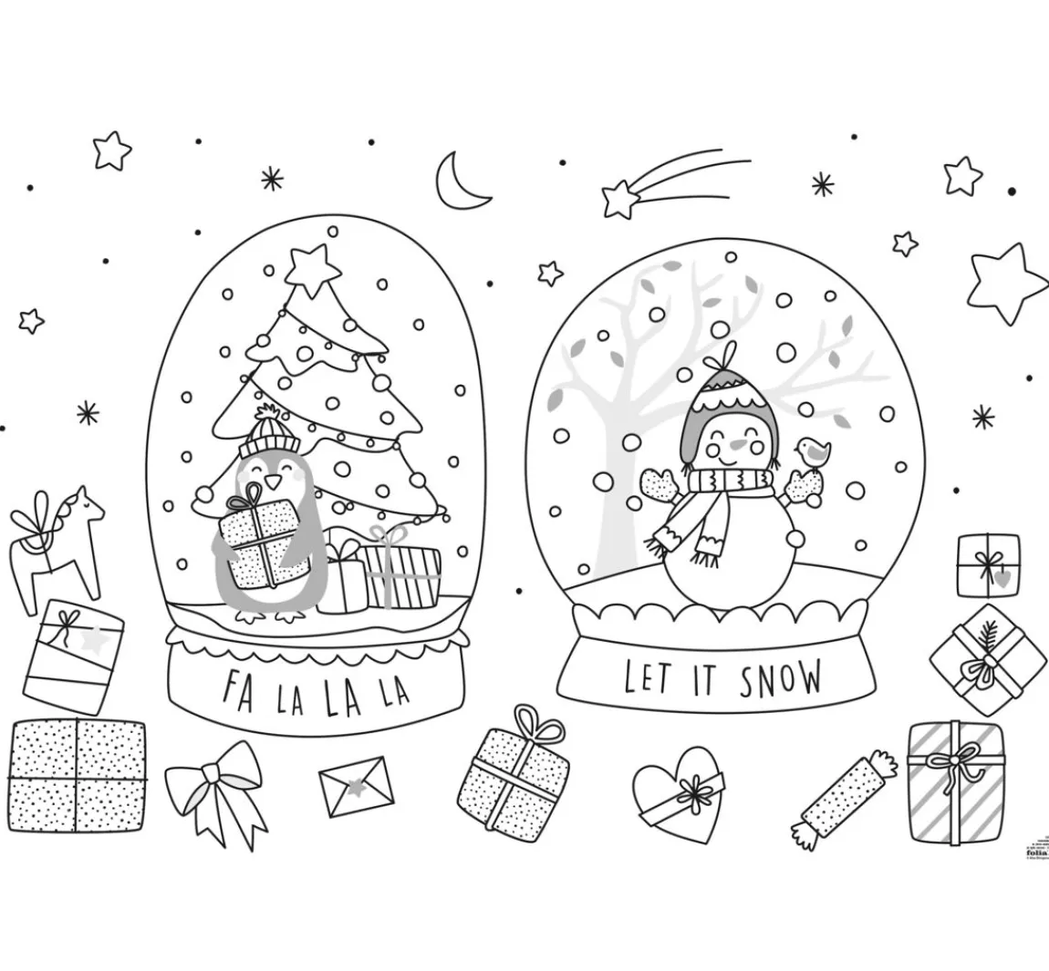 New folia Fensterbilder Vorlagen "Cosy Winter"