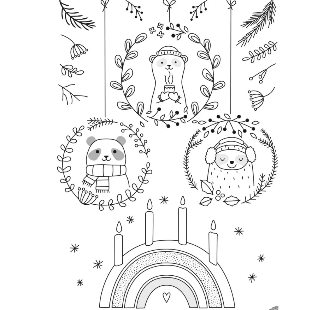 New folia Fensterbilder Vorlagen "Cosy Winter"