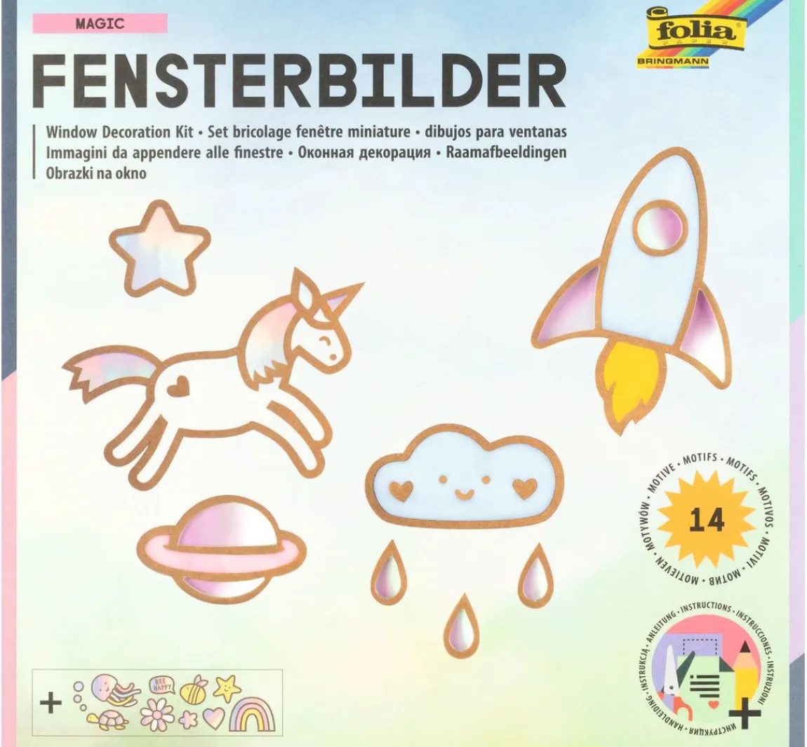 folia Fensterbilder-Bastelset "Magic"