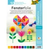 Sale folia Fensterfolie, 10 Farben sortiert