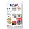 Outlet FIMO soft Materialpackung "Boho Effect", 12 Farben
