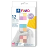 Discount FIMO soft Materialpackung "Pastel Colours" 12 Halbblöcke, 300 g