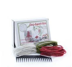 ohne Marke Flexi-Bastel-Box für 12 Retro-Tannenbäume