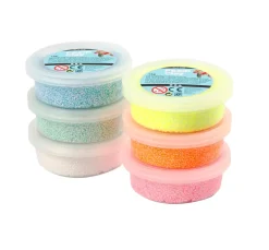 Outlet creativ company Foam Clay "Glitter", sortiert, 6 x 14 g