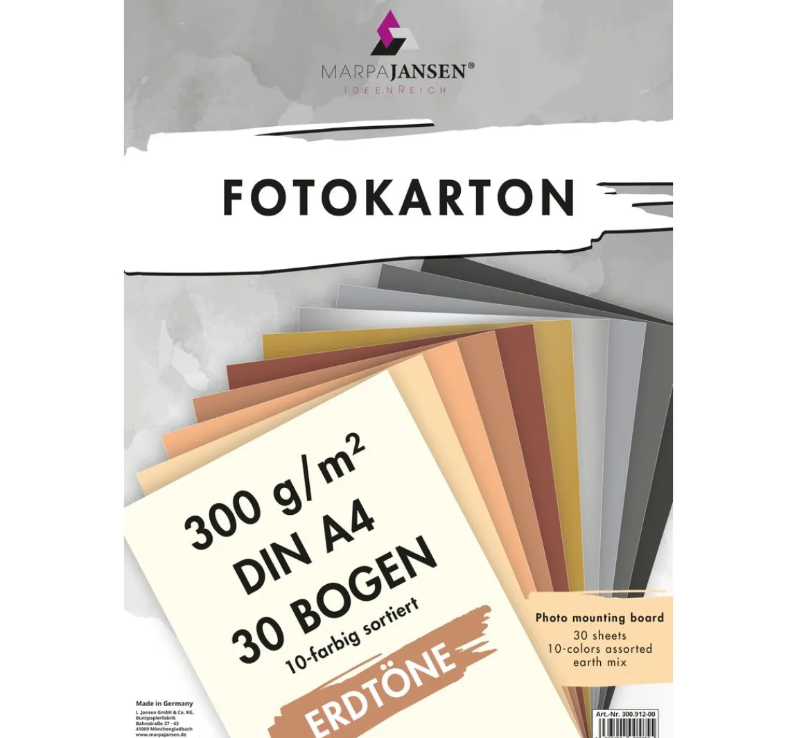 Discount MarpaJansen Fotokarton-Sortierung "Erdtöne"