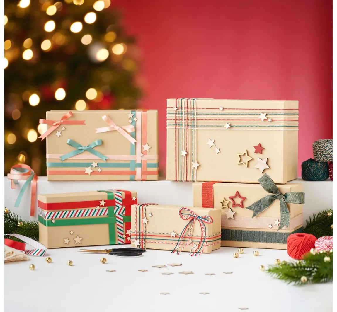 PRÄSENT Geschenkband-Set "Candy Cane"